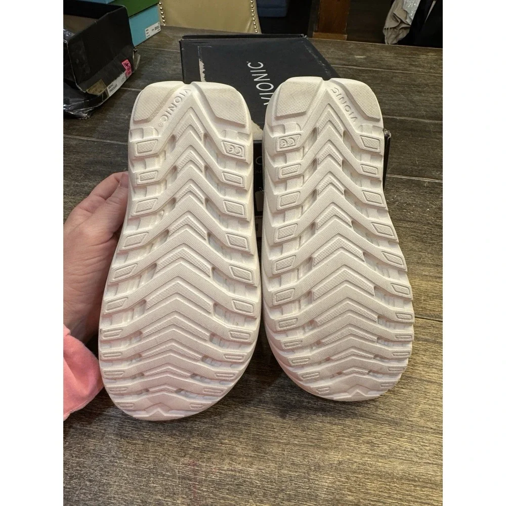 Vionic Shoes‎ Rejuvenate Recovery Sandals Womans Size 5 Cream Slide